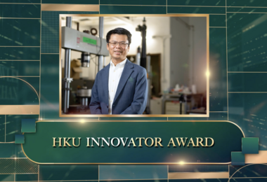 Prof. Mingxin Huang from the Department of Mechanical Engineering wins the HKU Innovator Award