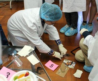 JSI participants at a forensic science workshop
