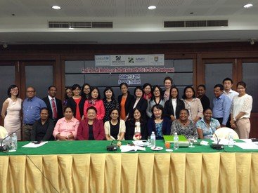 Professor Nirmala Rao (fourth from left in the front row) at the EAP-ECDS Dissemination Workshop in Bangkok