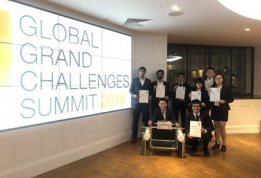 HKU Engineering-led student team wins 1st runner-up at Global Grand Challenges Summit 2019 in London