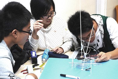 Secondary school students explore various topics related to architecture